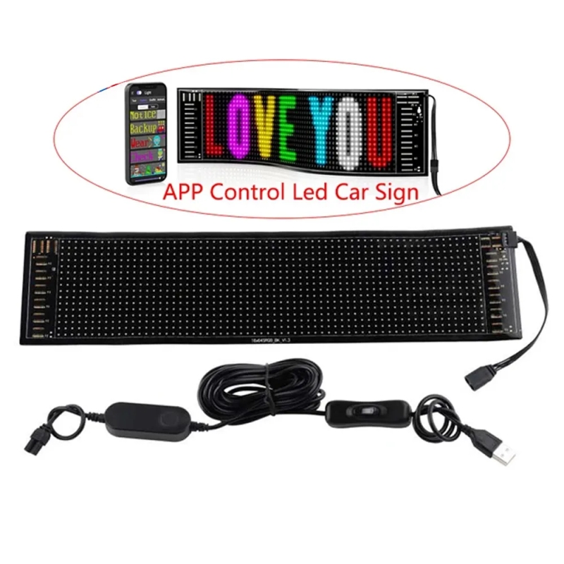 Web App Control Led Display LED Matrix Panel for Car | Smart App Controlled LED Display
