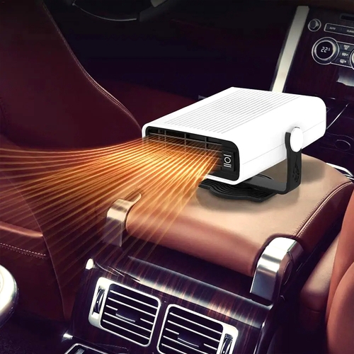 2-in-1 Car Heater & Cooling Fan – (12V And 24 V) 150W Portable Plug-in ...