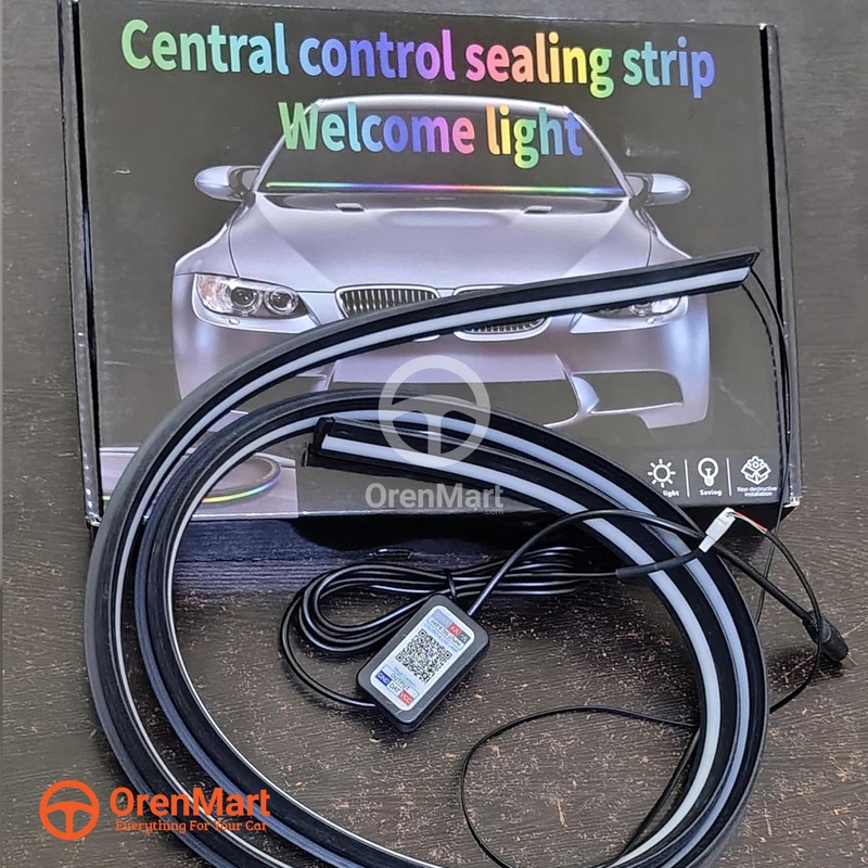 Car Dashboard LED Strip Lights – RGB Central Control Sealing Strip Welcome Light For Car Decor view 6
