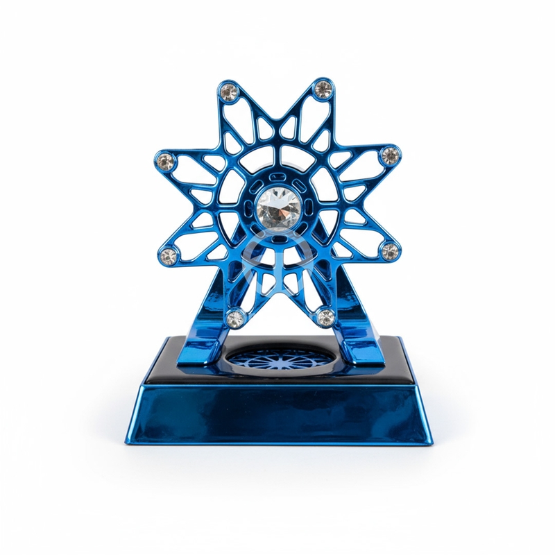 Car Dashboard Showpiece – Solar Powered Rotating Car Air Freshener Seat Aroma Therapy view 5