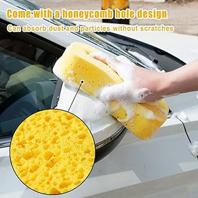 GADLANE 3-Pack Jumbo Soft Car Wash Sponges - Gentle Cleaning For Cars, Vans & Windows