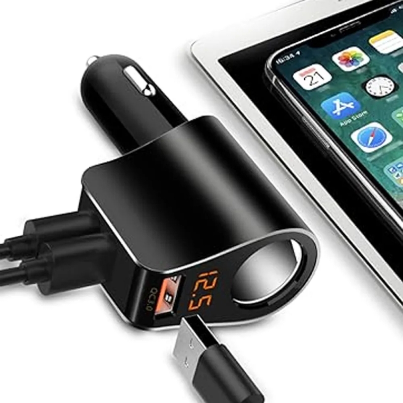 High Quality Car Charger 3 USB And 1 Chocket