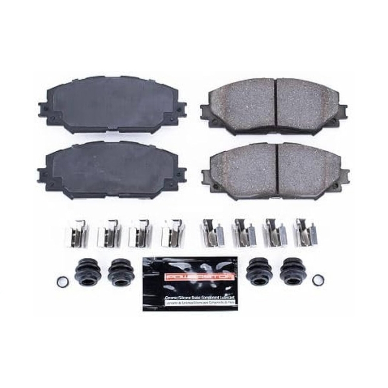 Honda Front Disc Brake Pad Set for Grace, Fit, City – Low Dust, Noise-Free, Ceramic Pads for Honda PowerStop view 3