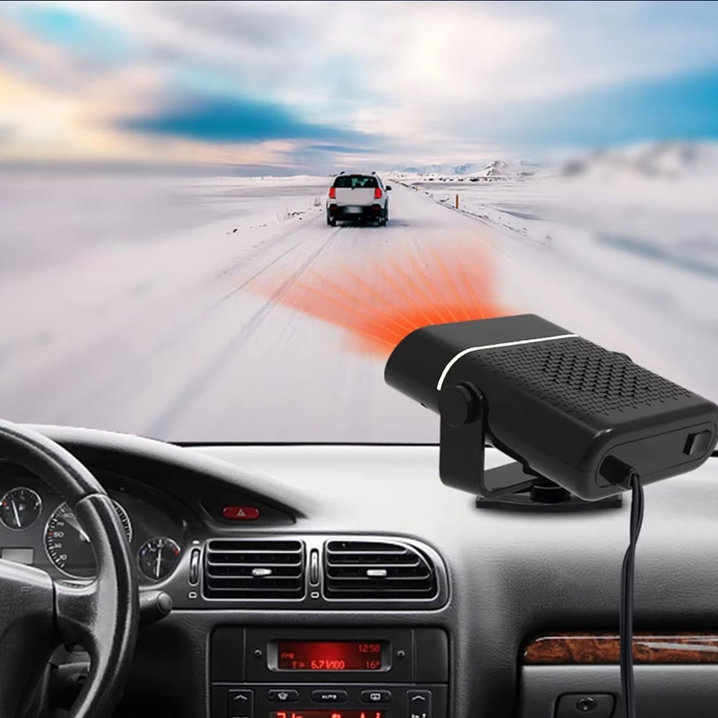 2-in-1 Car Heater & Cooling Fan – (12V And 24 V) 150W Portable Plug-in ...