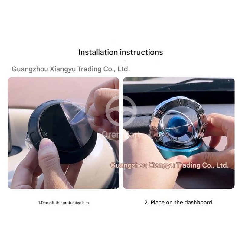 Dashboard Car Perfume Showpiece Solar Rotating Star Galaxy