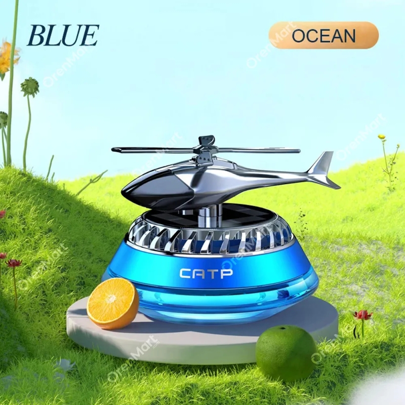 Solar Car Perfume Diffuser Helicopter Car Dashboard Showpiece: Eco ...