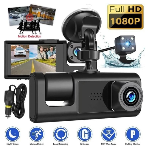 4-inch 1080P Touchscreen Auto DVR-rijrecorder Met Dubbele Lens Voor Het Opnemen Van Autoritten