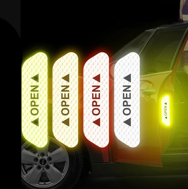 Car Door Open Reflector Sticker 4 pcs