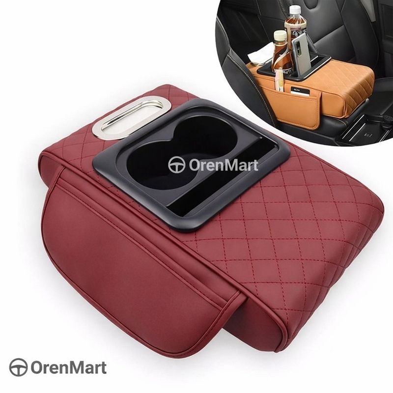 Multifunction Box Console Multifunction Console Armrest with Cup Holder & Tissue Box – Center ...