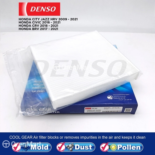 Denso Cabin Filter 145520-2550 for Honda City, HR-V, BR-V, and Jazz Car