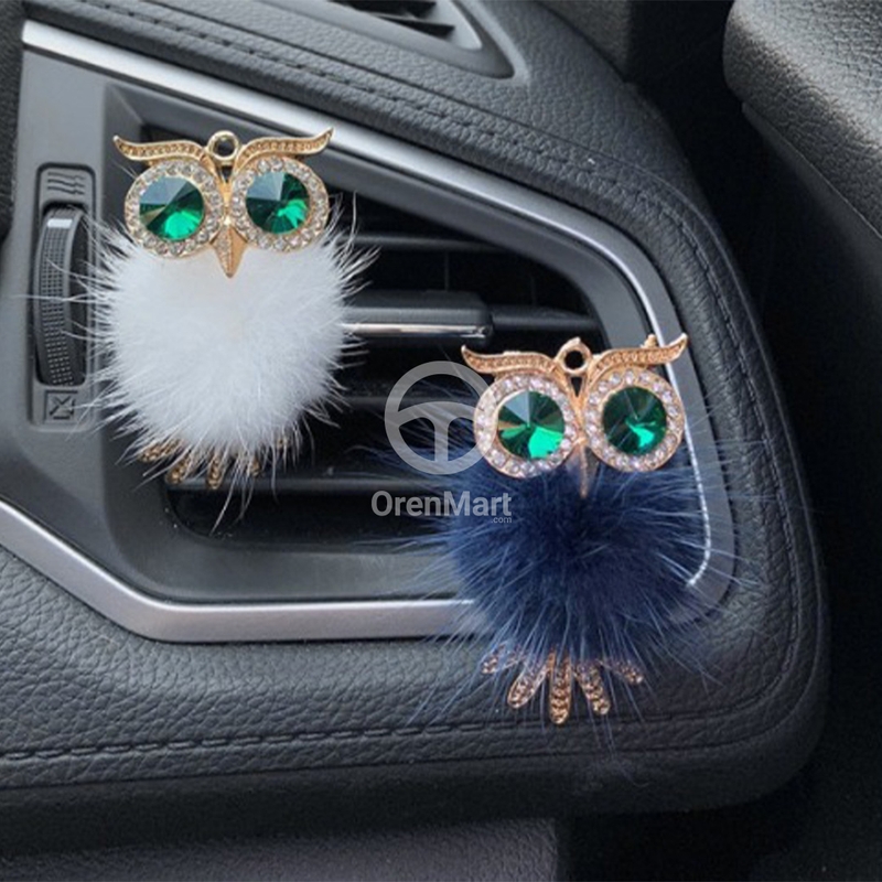 6-Piece Cute Owl Car Dashboard Decor Set – Resin Ornaments For Rearview Mirror & Interior Decor – Funny Gift For Women - View #4