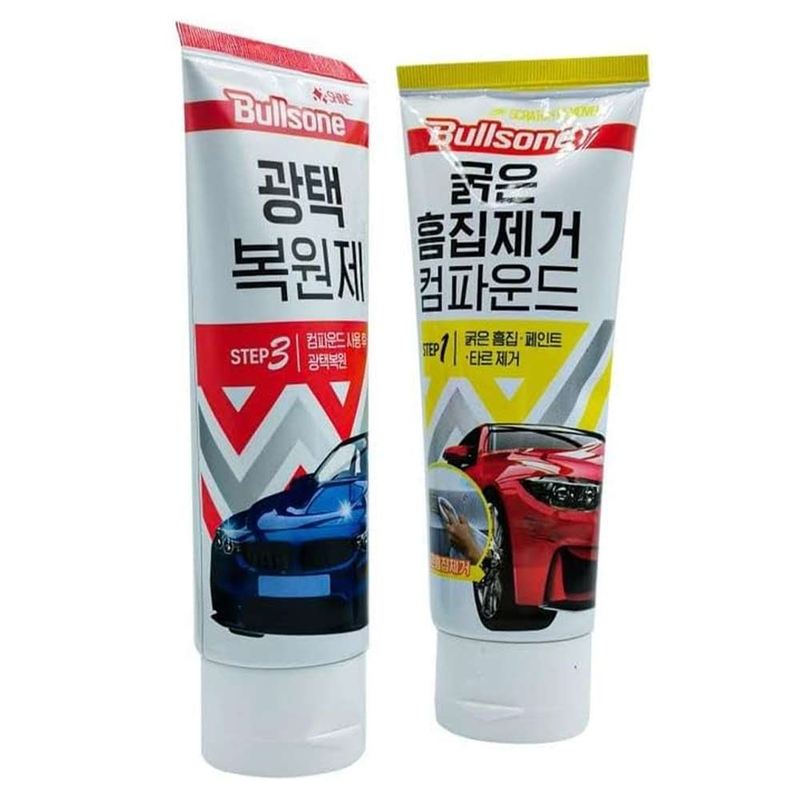 Bullsone Car Scratch Remover (Step 1) + Car Finish Polish (Step 3) 200g ...