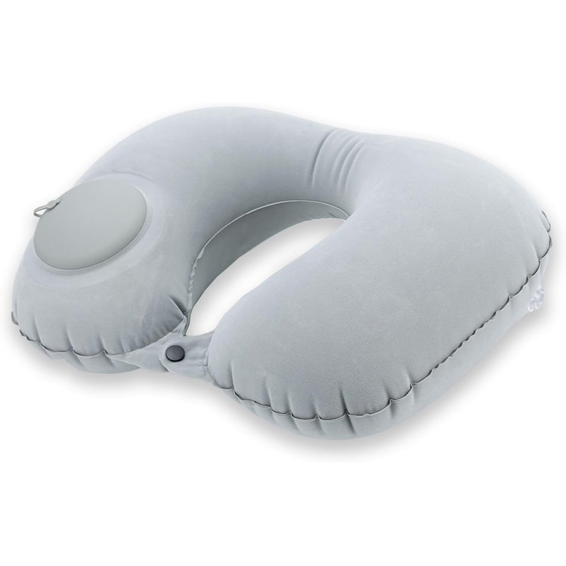 Lightweight Inflatable U-Shaped Neck Pillow for Travel, Camping