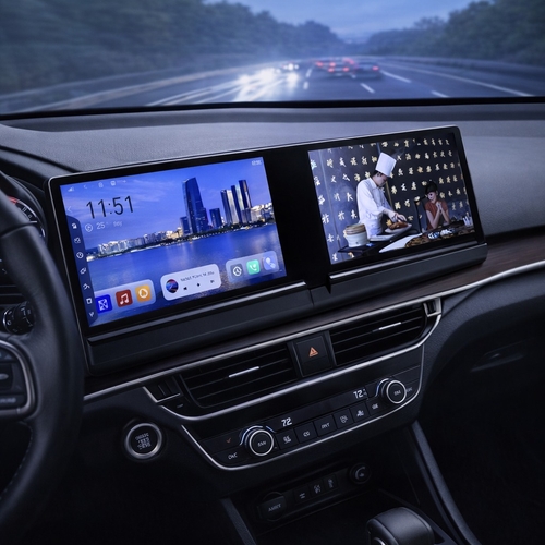Dual Screen Smart Car Display with Android Multimedia and CarPlay ...