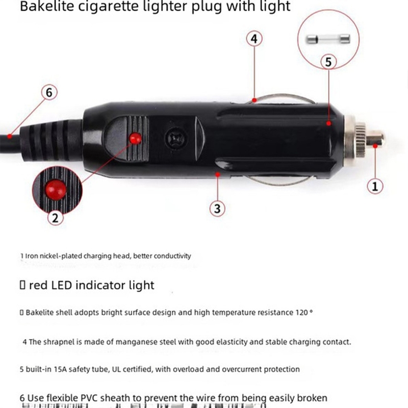 Car Cigarette Lighter Socket Adapter 12V USB Female Port