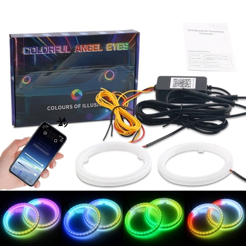 Car LED Angel Eyes Headlight Rings – Modern and Eye-Catching Design