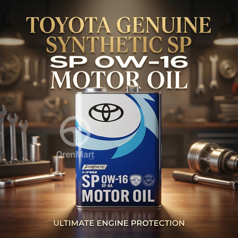 Toyota Genuine 0W-16 Full Synthetic Motor Oil – 4 Liters (API SP