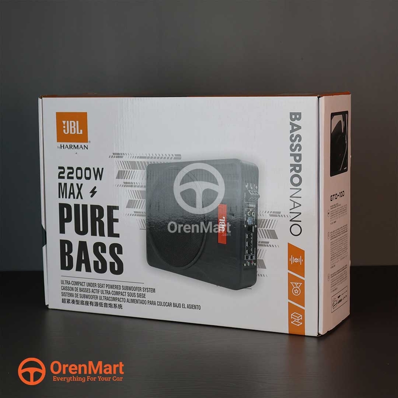 JBL Car Under Seat Subwoofer 2200W Best Car Subwoofer Best Under Seat  Bass Booster for Crystal-clear Sound